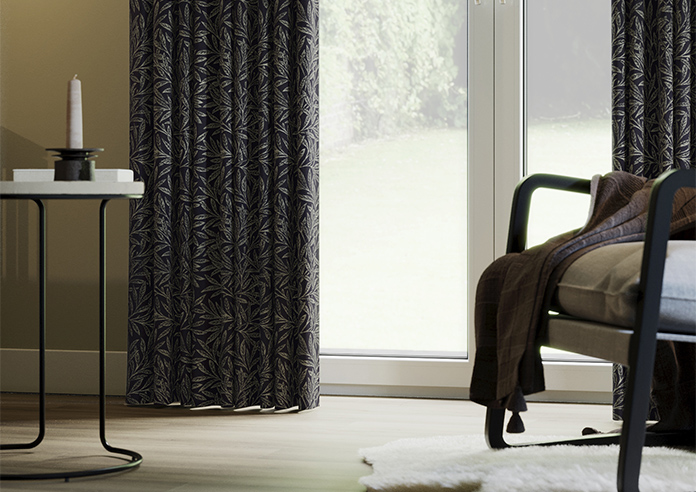 William Morris At Home Willow, Woven Indigo - Made to Measure Curtains - Image 5